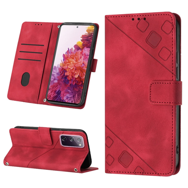 Custodia portafoglio in pelle goffrata per Samsung Galaxy S21 Ult