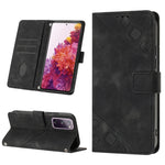 Custodia portafoglio in pelle goffrata per Samsung Galaxy S21 Ult