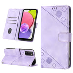Custodia portafoglio in pelle goffrata per Samsung Galaxy S21 Ult