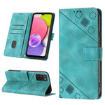 Custodia portafoglio in pelle goffrata per Samsung Galaxy S21 Ult