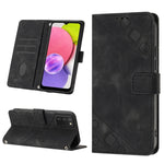 Custodia portafoglio in pelle goffrata per Samsung Galaxy S21 Ult