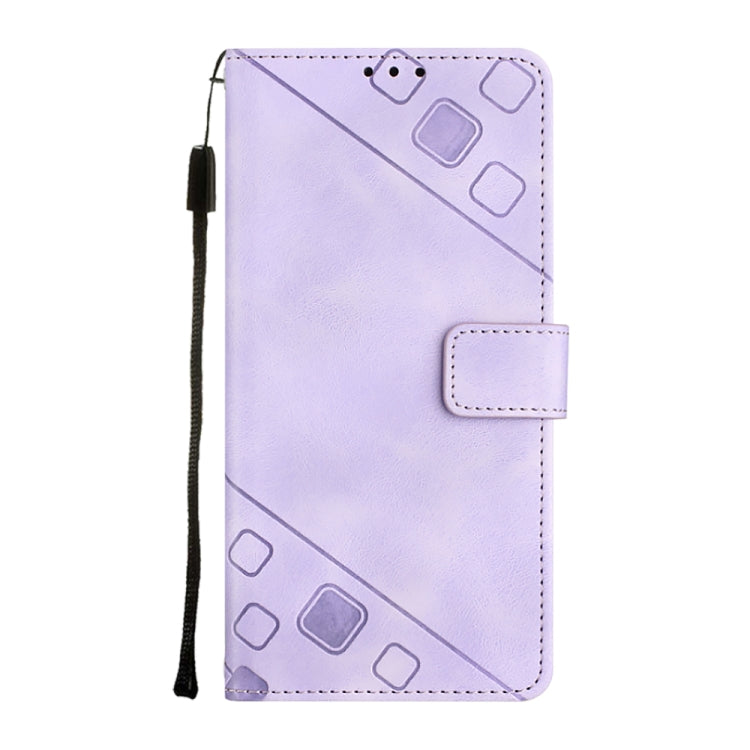 Custodia portafoglio in pelle goffrata per Samsung Galaxy A72 5G