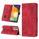 Custodia portafoglio in pelle goffrata per Samsung Galaxy A72 5G