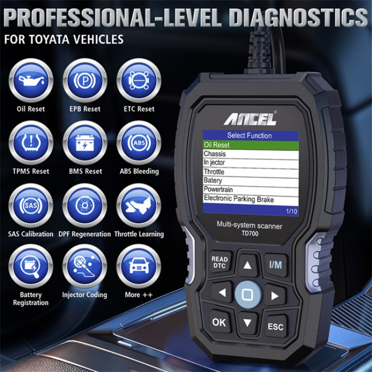 Strumento diagnostico auto Ancel TD700 per Toyota 86