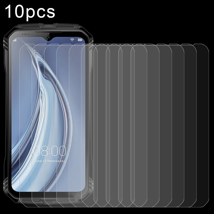 Pellicola in vetro temperato 10 pezzi 0,26 mm 9H 2,5D, For Unihertz Tank / Tank 2 / Tank 3 (10 PCS), For Unihertz TickTock-S (10 PCS), For Doogee S100 (10 PCS), For Doogee V Max (10 PCS), For Oukitel C32 Pro (10 PCS)