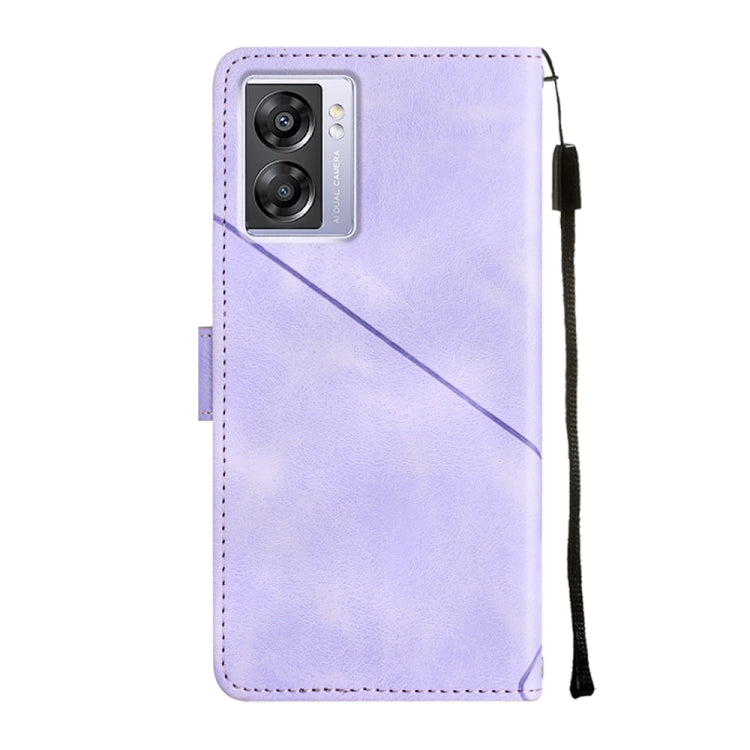 Custodia per telefono in pelle goffrata effetto pelle, For OPPO A57 5G 2022 / 4G, For OPPO K10 5G, For OPPO K10 Pro 5G, For OPPO Reno7 4G / F21 Pro
