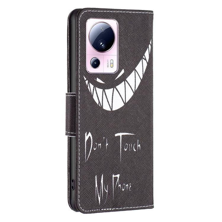 Custodia per telefono in pelle con motivo a disegno colorato, For Xiaomi 13 Lite / Civi 2
