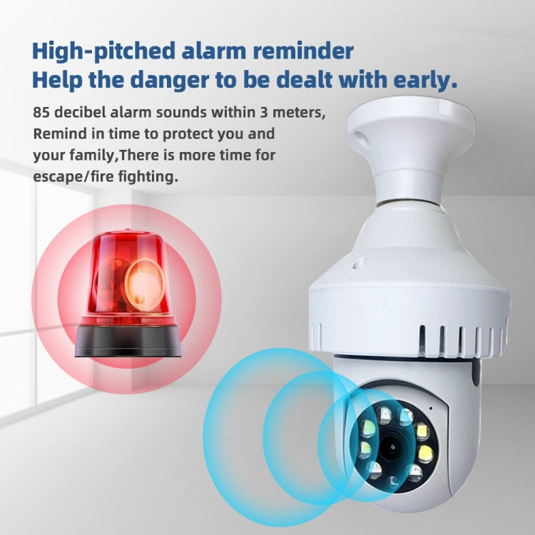 Telecamera lampadina WiFi DP36 1080P con allarme fumo - immagine 4