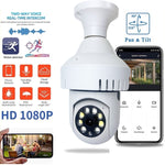 Telecamera lampadina WiFi DP36 1080P con allarme fumo - immagine 6