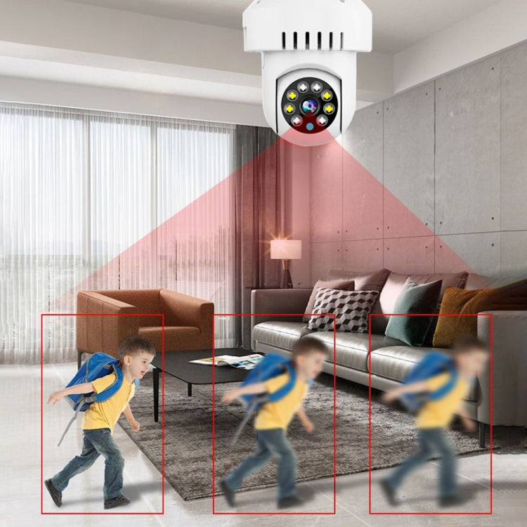 Telecamera lampadina WiFi DP36 1080P con allarme fumo - immagine 7