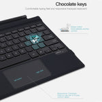 Custodia in pelle per tastiera Bluetooth magnetica, For Microsoft Surface Go / 2 / 3 / 4, For Microsoft Surface Pro 8 / 9 / X, For Microsoft Surface Pro 3 / 4 / 5 / 6 / 7 / 7+