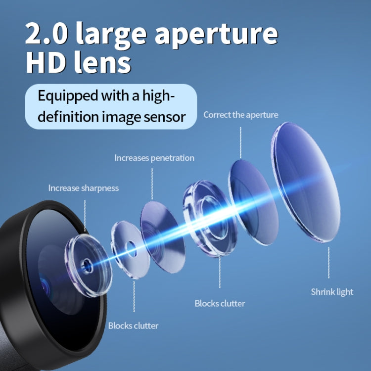JNN V17 Videoregistratore sportivo 1080P HD grandangolare