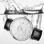 Orologio da uomo meccanico in pelle impermeabile 41mm