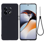 Custodia per telefono a copertura totale antiurto in silicone liquido di colore puro, For OnePlus 11