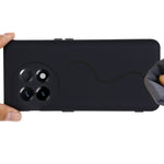 Custodia per telefono a copertura totale antiurto in silicone liquido di colore puro, For OnePlus 11