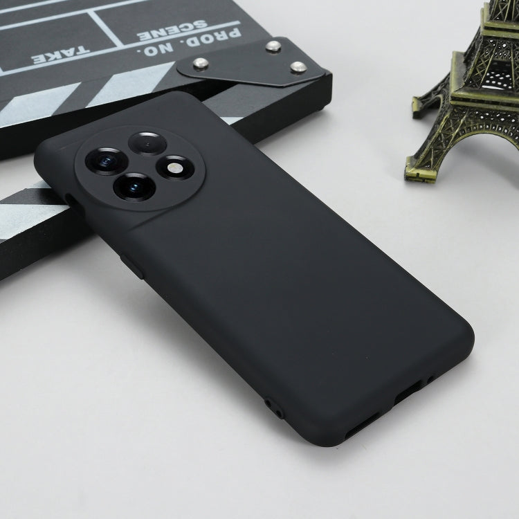 Custodia per telefono a copertura totale antiurto in silicone liquido di colore puro, For OnePlus 11