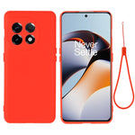 Custodia per telefono a copertura totale antiurto in silicone liquido di colore puro, For OnePlus 11