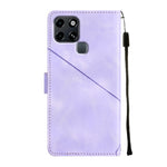 Custodia per telefono in pelle goffrata effetto pelle, For Infinix Smart 6, For Infinix Smart 6 Plus X6823, For Infinix Smart 7 X6515, For Infinix Zero X / Zero X Pro X6811