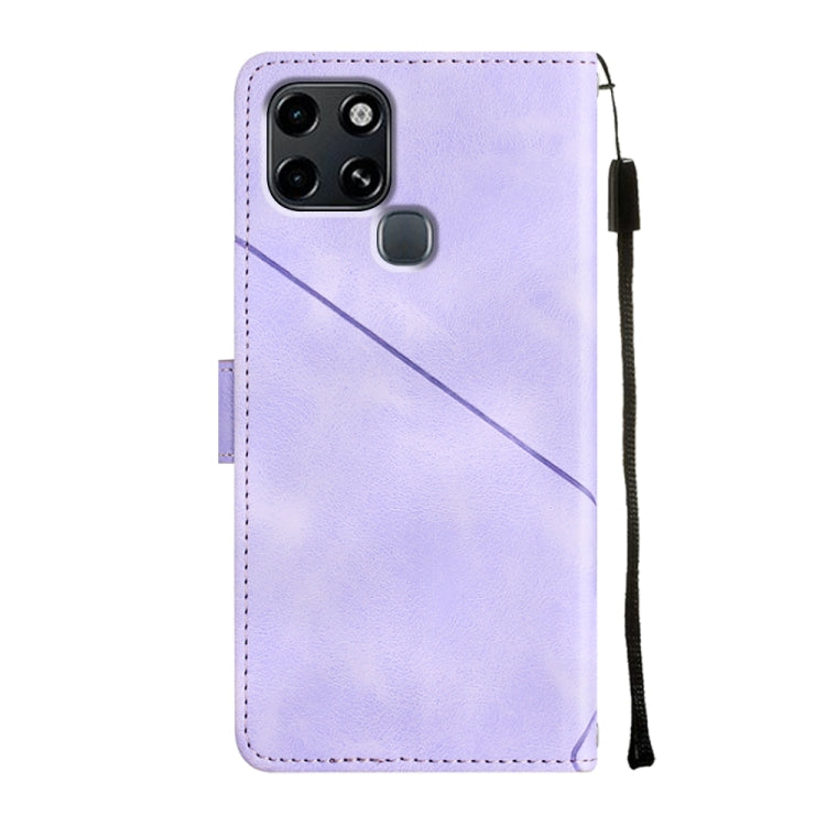 Custodia per telefono in pelle goffrata effetto pelle, For Infinix Smart 6, For Infinix Smart 6 Plus X6823, For Infinix Smart 7 X6515, For Infinix Zero X / Zero X Pro X6811