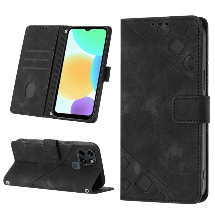 Custodia per telefono in pelle goffrata effetto pelle, For Infinix Smart 6, For Infinix Smart 6 Plus X6823, For Infinix Smart 7 X6515, For Infinix Zero X / Zero X Pro X6811
