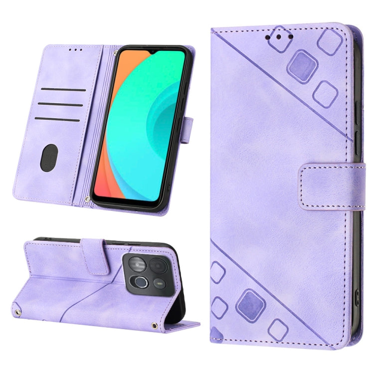 Custodia per telefono in pelle goffrata effetto pelle, For Infinix Smart 6, For Infinix Smart 6 Plus X6823, For Infinix Smart 7 X6515, For Infinix Zero X / Zero X Pro X6811