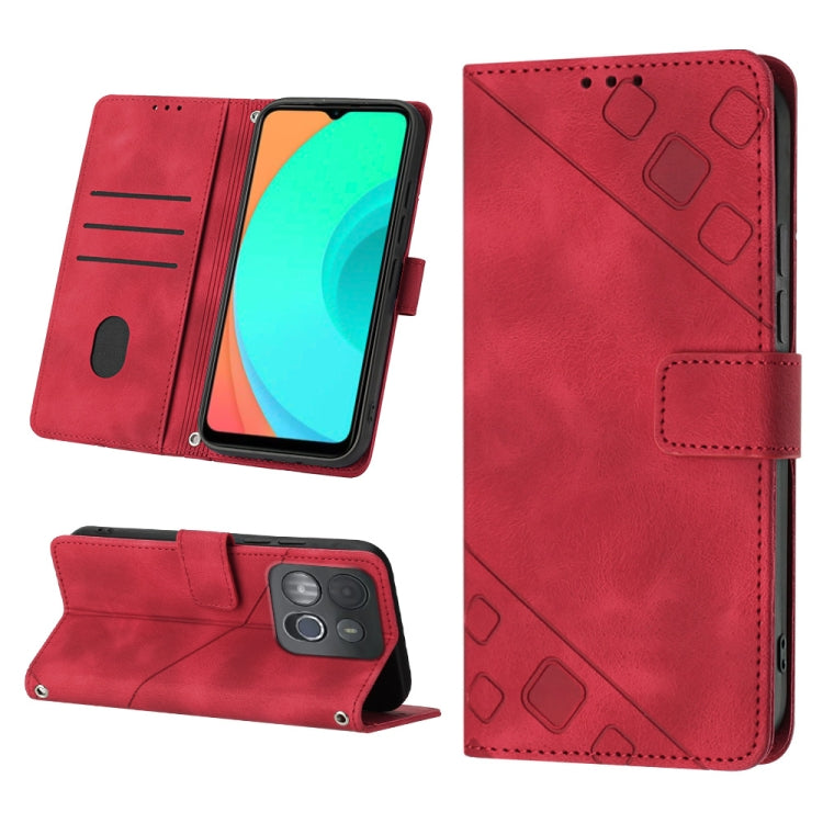 Custodia per telefono in pelle goffrata effetto pelle, For Infinix Smart 6, For Infinix Smart 6 Plus X6823, For Infinix Smart 7 X6515, For Infinix Zero X / Zero X Pro X6811