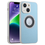 Custodia magnetica MagSafe con lente glitterata per iPhone 14 Pro