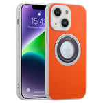 Custodia magnetica MagSafe con lente glitterata per iPhone 14 Pro