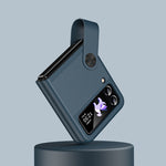 Custodia in pelle con cinturino da polso per Samsung Galaxy Z Fli
