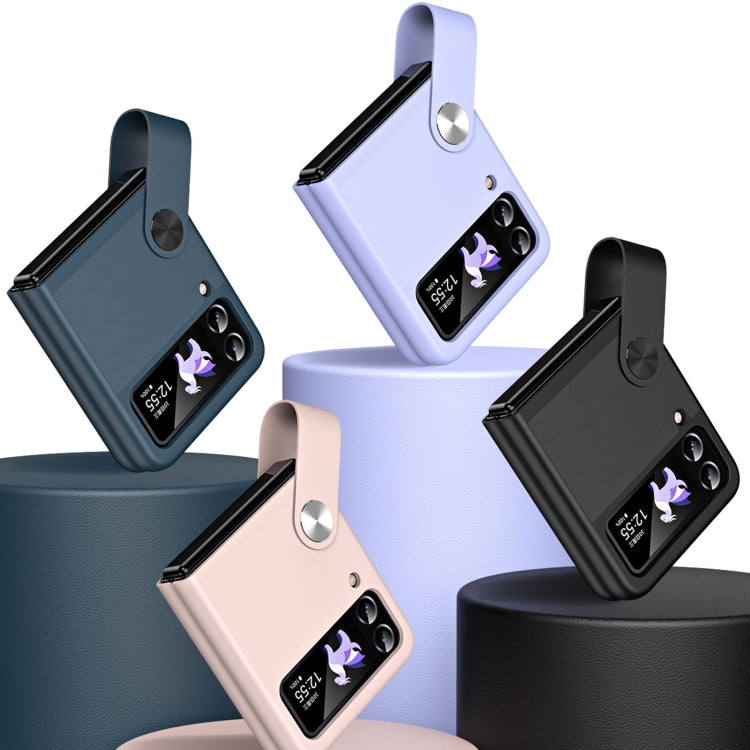 Custodia in pelle con cinturino da polso per Samsung Galaxy Z Fli