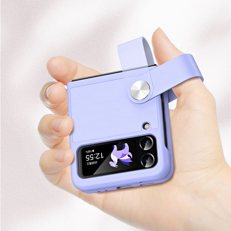Custodia in pelle con cinturino da polso per Samsung Galaxy Z Fli