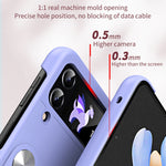 Custodia in pelle con cinturino da polso per Samsung Galaxy Z Fli