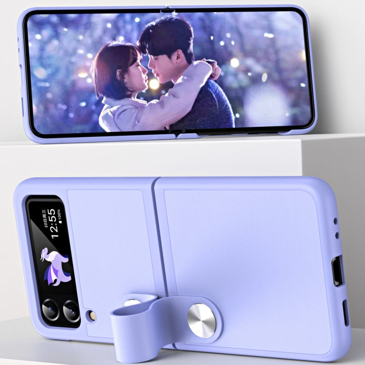 Custodia in pelle con cinturino da polso per Samsung Galaxy Z Fli