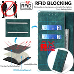 Custodia per telefono in pelle magnetica con spazzola antifurto RFID, For Kyocera Android One S10, For OnePlus Ace 2/11R
