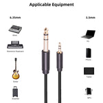 Cavo audio stereo maschio 3,5 mm a 6,35 mm 1-3 metri