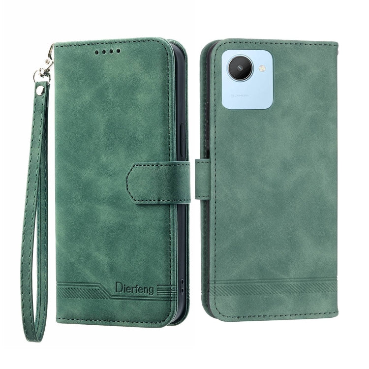 Custodia portafoglio in pelle per Realme C30