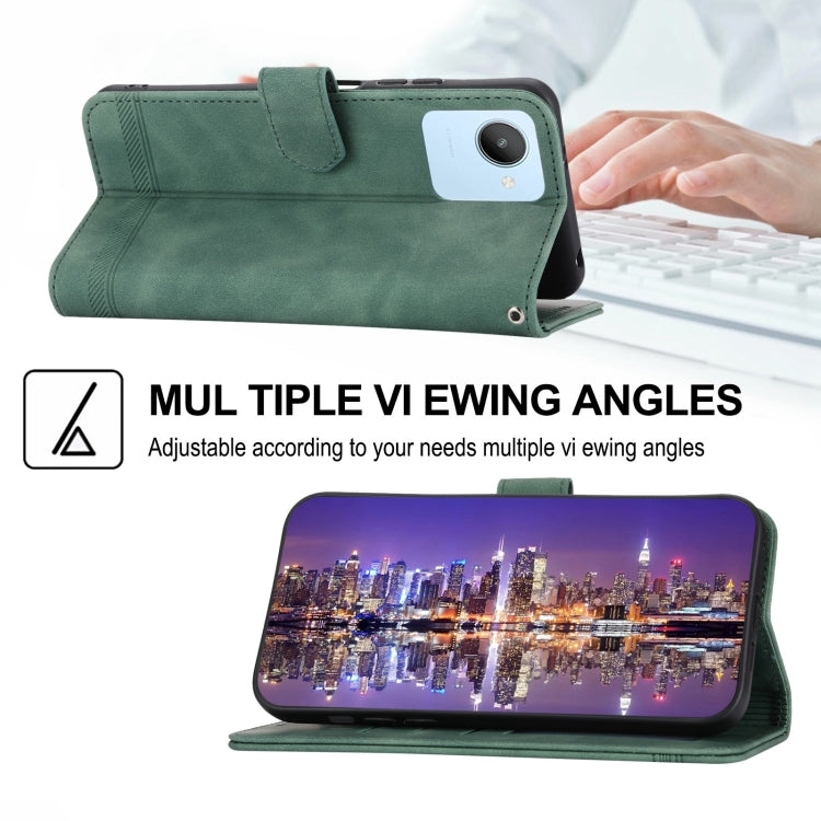Custodia portafoglio in pelle per Realme C30