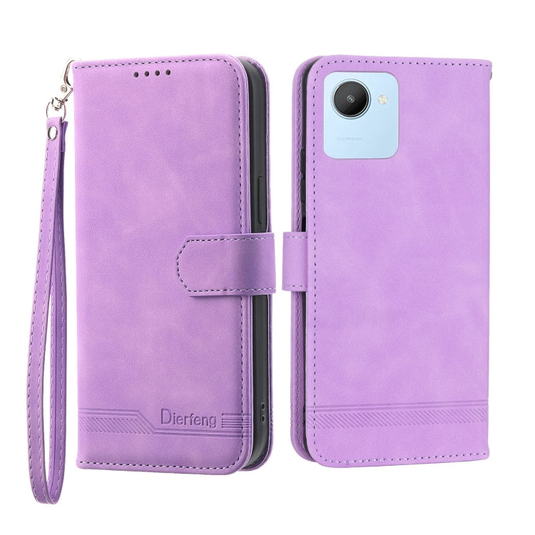 Custodia portafoglio in pelle per Realme C30