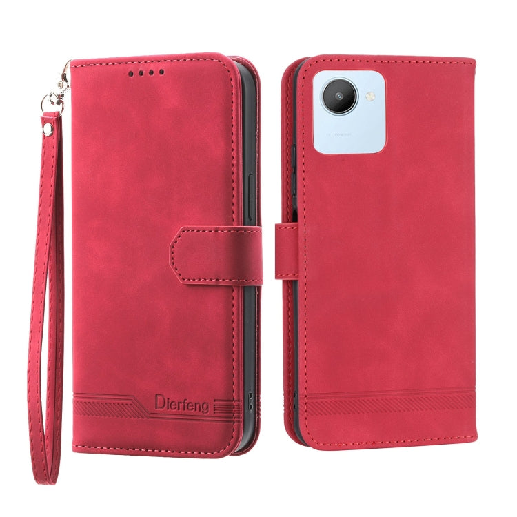 Custodia portafoglio in pelle per Realme C30