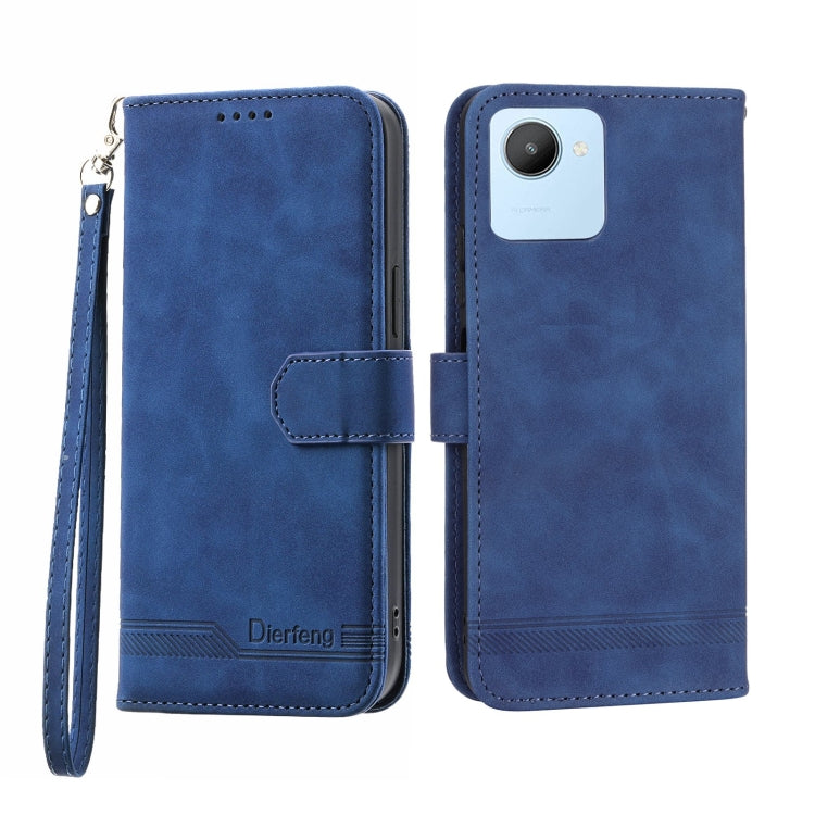 Custodia portafoglio in pelle per Realme C30