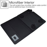 Custodia tablet in pelle scamosciata con chiusura magnetica