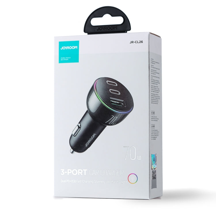 Caricabatteria auto Joyroom JR-CL26 70W 3 porte USB-C