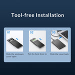 Custodia per disco rigido esterno 2,5" USB 3.0 Micro-B ORICO