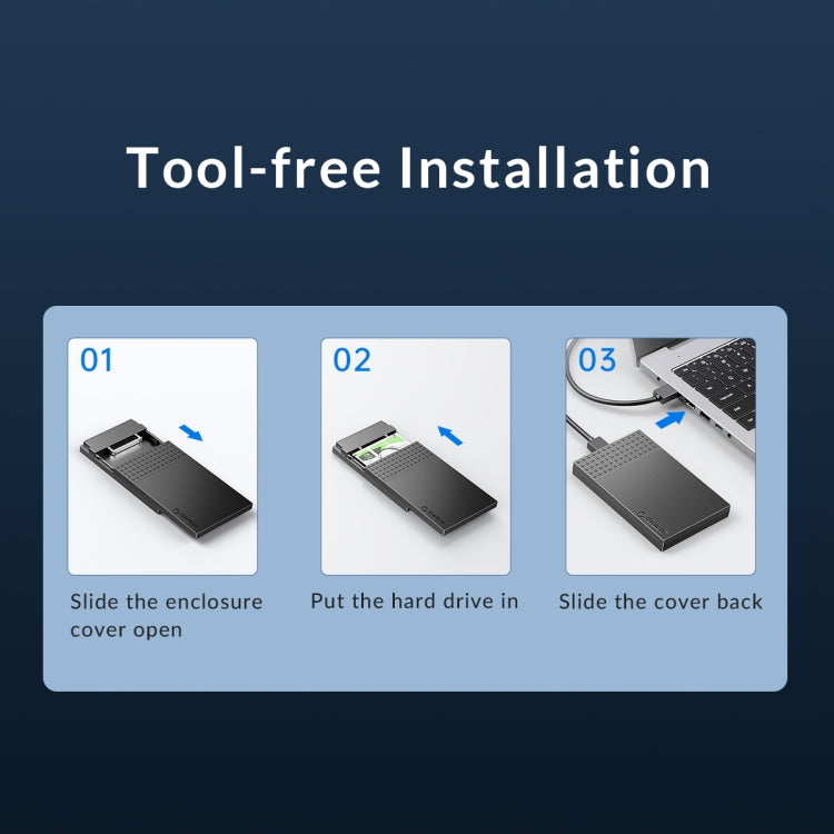 Custodia per disco rigido esterno 2,5" USB 3.0 Micro-B ORICO