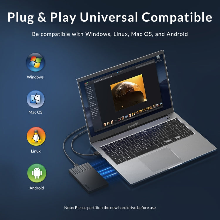 Custodia per disco rigido esterno 2,5" USB 3.0 Micro-B ORICO