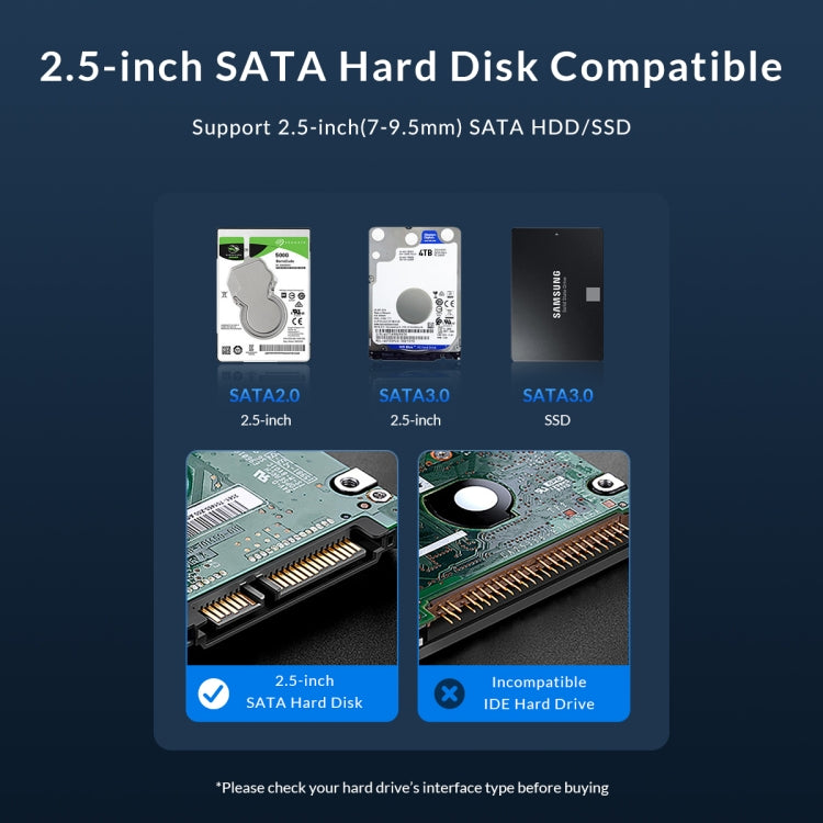 Custodia per disco rigido esterno 2,5" USB 3.0 Micro-B ORICO