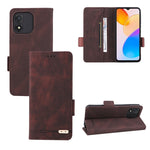 Custodia in pelle con chiusura magnetica per smartphone