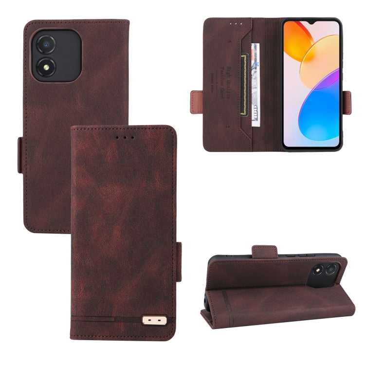 Custodia in pelle con chiusura magnetica per smartphone