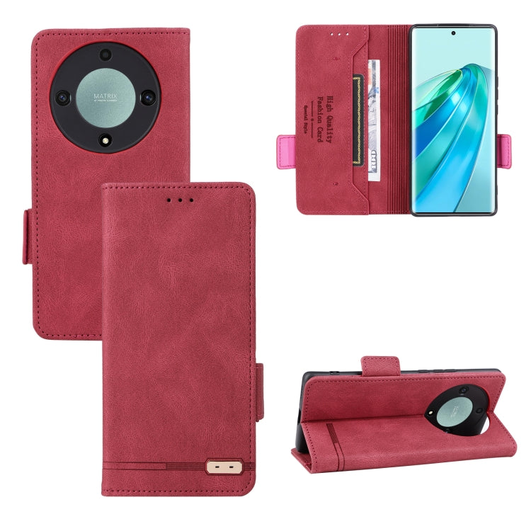 Custodia in pelle con chiusura magnetica per smartphone