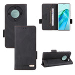 Custodia in pelle con chiusura magnetica per smartphone